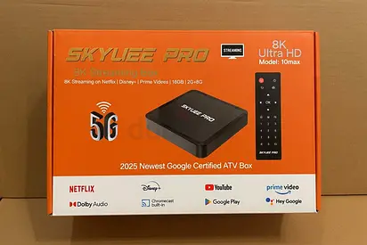 Skylee Pro 8K Android TV Streaming Box (2025) - Sealed Box