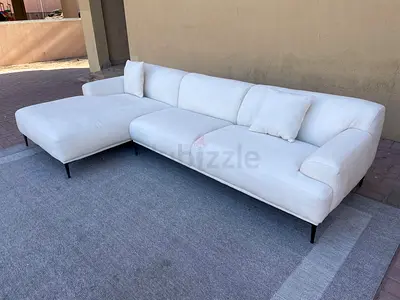 The Loom Collection L shape sofa beige Excellent Condition
