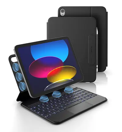 Dexnor for iPad Air 11 inch Case with Keyboard