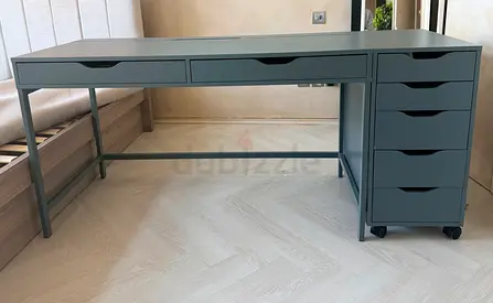 IKEA ALEX Green Desk Dressing Table Vanity and Drawer Set RRP AED 1090 - DUBAI