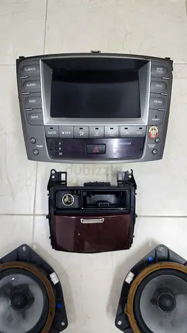 Lexus IS Navigation Head Unit + Climate Control Panel with Speakers (parts) - Used