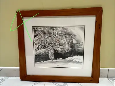 Beautiful wood frame (60*53cm)