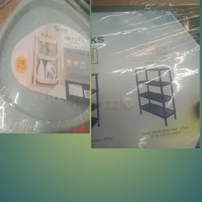 Small 3-4 Tier Storage Rack / Shoe Organizer (New, Plastic/ toilet rack,kitchen rack