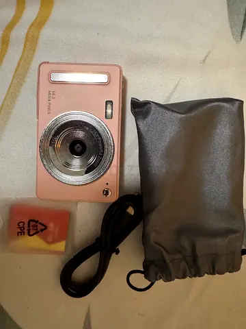 Compact 16MP Digital Point-and-Shoot Camera with Case and USB Cable