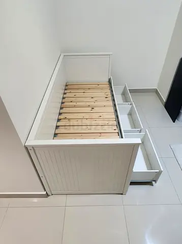 IKEA Hamnes daybed with 3 big storage drawers and 2 IKEA mattresses.