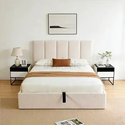 Brand New Queen Size Bed - Fully Customizable Bedframe - Hydraulic Storage Can be installed