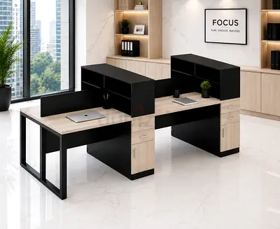 4-Person Workstation Desk | Custom Made