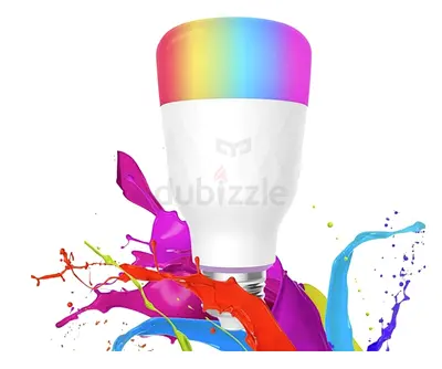 Yeelight Color V2 LED Smart Bulb, Wifi, RGBW Colors + Dimmable, E26/E27 Socket, 10W