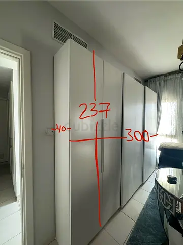 IKEA PAX-style White Wardrobe (3 doors) - sliding doors - Good Condition