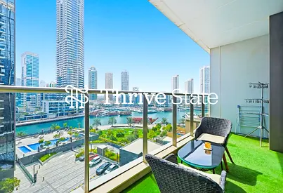 Rare Huge Terrace | 2BR + Maid | Marina Views