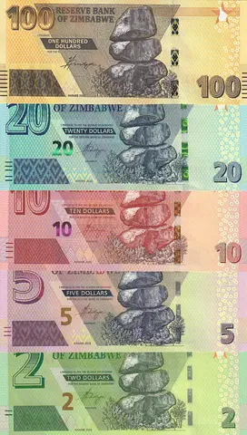 ZIMBABWE BANKNOTE SET 2020