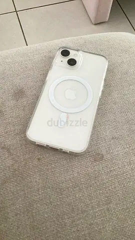 iPhone 13 (White) with MagSafe Clear Case - Good Condition