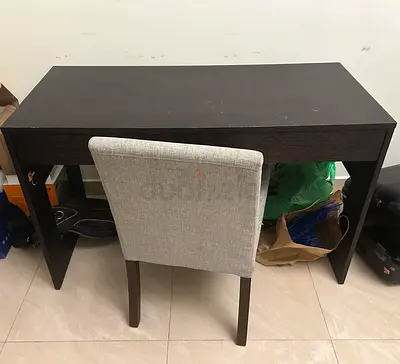 Desk and chair