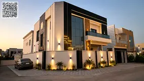 Corner classic five master bedroom villa is available for rent in al yasmeen ajman