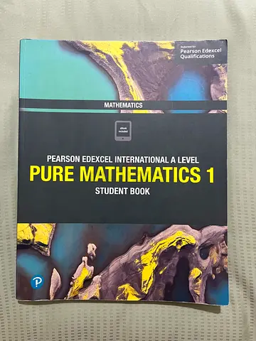 Edexcel International A level Pure Mathematics 1 Student Book