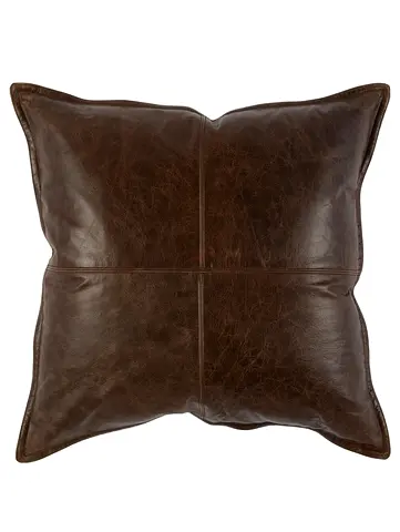Real Leather Throw Pillows (set of 2) BRAND NEW