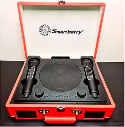 Speaker with 2 microphone