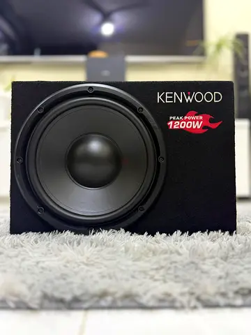 KENWOOD KSC-W1200B 1200 WATTS 12” 4 OHM SUBWOOFER WITH SEALED ENCLOSURE FOR SALE