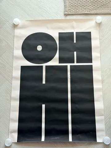 Brand New Kitsch OH HI Large Poster Wall Art - DUBAI