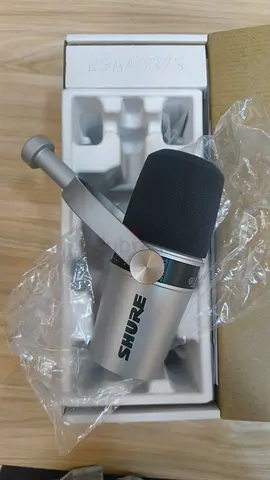 Shure MV7+ Podcast Microphone, Enhanced Audio, LED Touch Panel, USB-C  XLR Outputs, Auto Level Mode