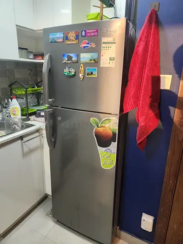 Super General  Freezer  Refrigerator - 2 Door, Silver, Good Working Condition