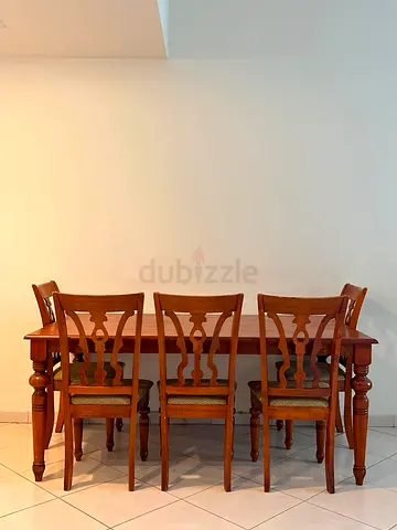 URGENT! SELLING WOODEN DINING TABLE SET