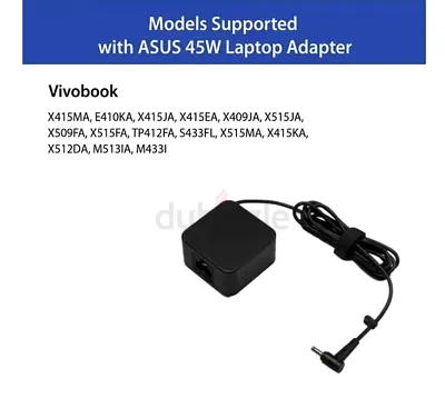 Asus AD45-00B 45W Laptop Adapter/Charger Without Power Cord for Select Models of ASUS (20 V, 2.5 A,