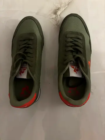 Le Coq Sportif Green and Green Sneakers