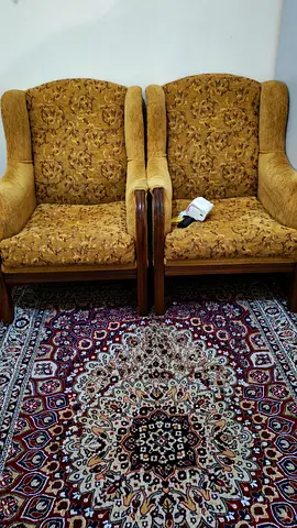 Pair of Vintage Patterned Armchairs