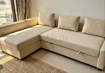 IKEA L shap Sofa store cum bed you can fix