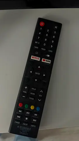 TV Remote Control (Impex/StarGold) with Netflix  YouTube buttons - Good working condition