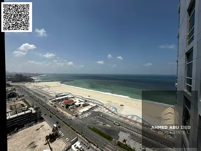 For Annual Rent 2 Bedroom Apartment in Corniche Tower Ajman Partial Sea View High Floor 1923 Sq Ft Prime Corniche Location AED 75000 Negotiable