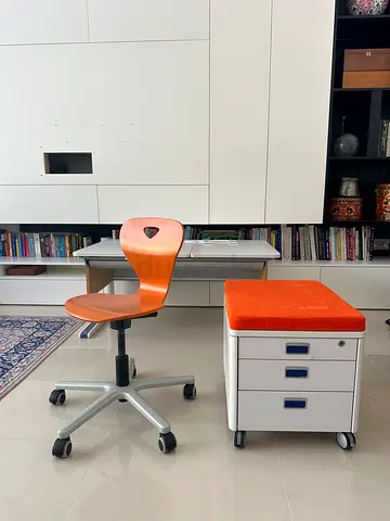 Moll Adjustable Study Desk and Chair with Mobile Storage Drawer