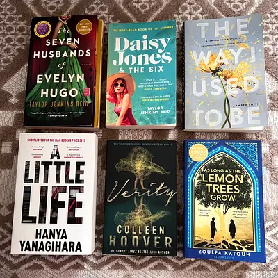 assorted popular fiction novels - like new
