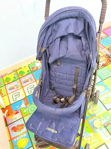 Blue Junior lightweight standard stroller - used, good condition