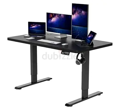 Anovara Electric Height Adjustable Standing Desk - Black - 125x36cm