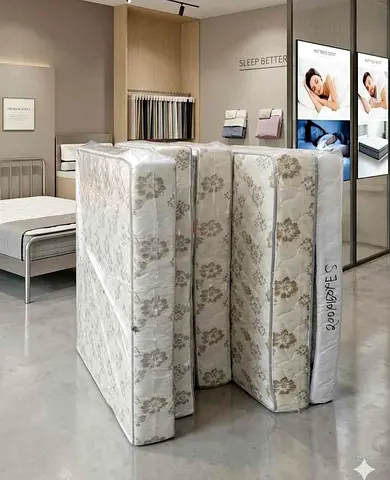 Collection of Brand New Spring Mattresses with Floral Pattern
