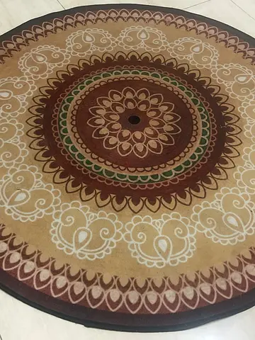 Round Multi Color Carpet