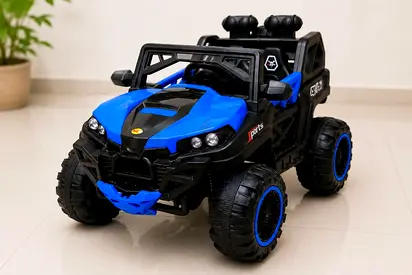 Kids Electric Ride-On Off-Road Buggy - Blue, 2-Seater
