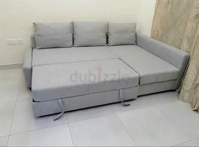 Frihiten L Shape Sofa Bed With Storage