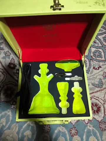 Vintage decorative perfume bottle set in presentation box