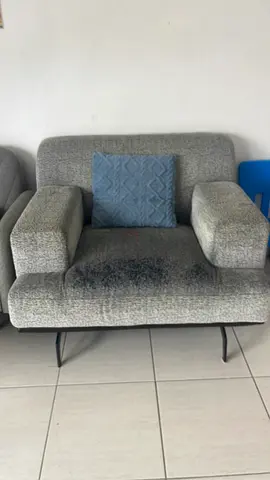 Single Modern Fabric Armchair in Grey