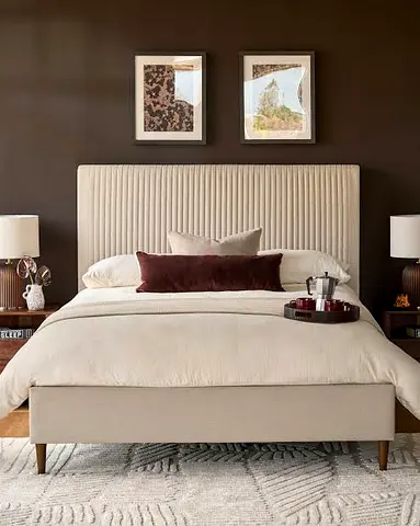 King Size 180x200 Bed - Fully Customizable Bedframe - UAE Sharjah Made - Hydraulic Storage Optional