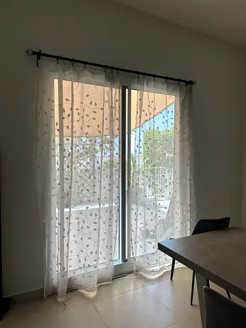 Curtains w/rod