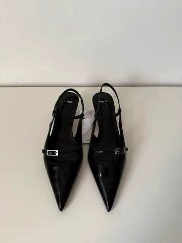 Mango Black Heels Size 39