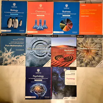 AS Level / A Level textbooks Biology Chemistry Maths Business Psychology Digital Media
