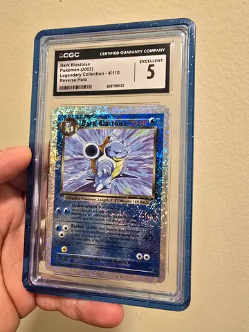 Pokemon Card Blastoise Legendary Collection Reverse Holo CGC 5