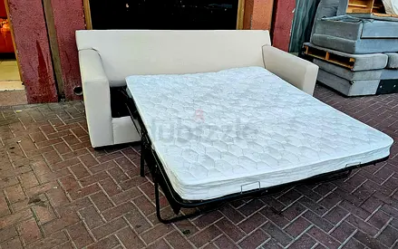 CrateBarral three seater sofa bed with mattress
