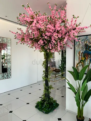 Large Artificial Cherry Blossom Tree - Decorative Indoor Floor Display