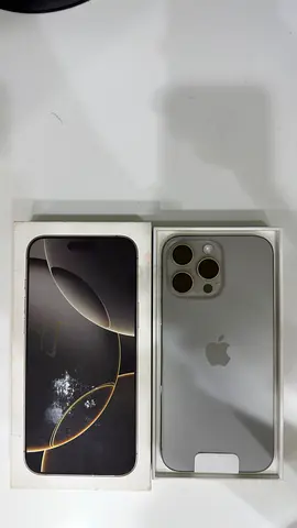 Natural titanium 16 pro max 1 TB TDRA brand new non active with box